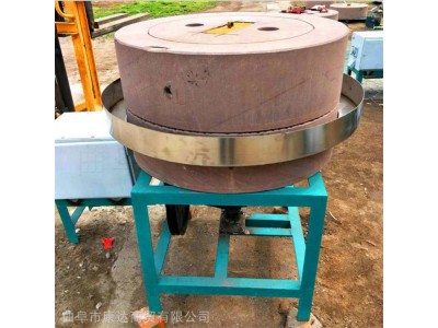 电动杂粮面粉机60型豆浆芝麻酱机多功能花岗岩石石磨机图1