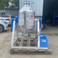 干粉食品添加混料机不锈钢腰鼓搅拌机密封口式拌料机
