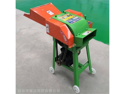 青饲料秸秆铡草机 干湿两用小型铡草机 青贮铡段揉丝机图1