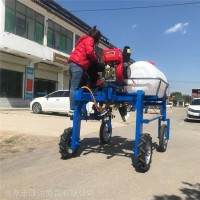 小型菜地四轮打药机 方向盘转向四轮打药机