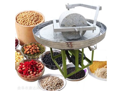 韭菜花辣椒酱机 双碾辊电动石碾子 1.2米家用小型石碾图1