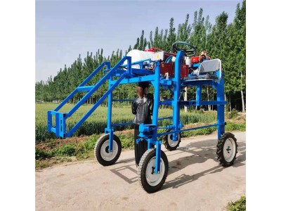 座驾式液压升降喷杆喷药机 宽喷幅小麦植保打药机轮距可调图1