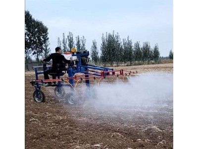 宽喷幅高架式植保打药机 水冷柴油座驾式四轮喷药机图1