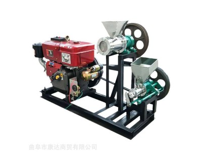 食品膨化机移动方便杂粮面粉双机头图1