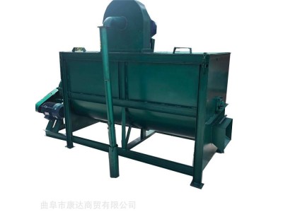 卧式饲料搅拌机螺旋式秸秆粉碎搅拌机养殖场牛羊饲料混料机图1