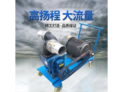 农田浇灌汽油抽水泵 大流量工程排水离心泵 框架式自吸泵图1