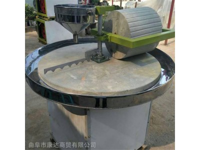 辣椒酱石碾景区仿古手推石碾 商用杂粮研磨电动石碾子图1