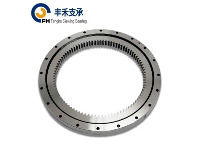 外齿式回转支撑轴承 轻型转盘轴承 工程机械旋转齿轮图1