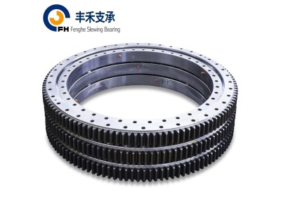丰禾回转支承建筑机械单排交叉滚柱式转盘轴承内齿图1
