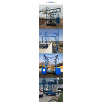 桥梁外侧防撞墙护栏安装车 移动便捷排水管施工台车