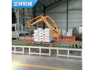 化肥自动双工位码垛机 工业码垛包装生产线 工作效率高图1