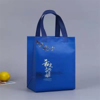 无纺布袋定制 热压立体手提购物袋 彩色印刷覆膜外卖打包袋