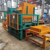 QT5-20混凝土水泥彩砖机 透水砖植草砖制砖生产线