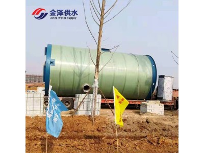 污水提升一体化泵站 玻璃钢预制泵站 城市排污提升设备GRP图1