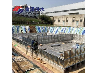 抗浮式消防泵站装配式复合板水箱成品水池一体化增压给水设备厂家图1