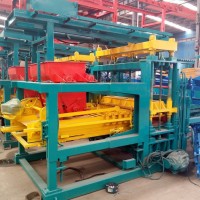 新型环保路面彩砖机 QT5-15全自动免烧砖机制砖设备
