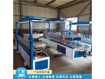 网红弧形踢脚线包覆机 自动包边 凸凹异型格栅板包覆机图1