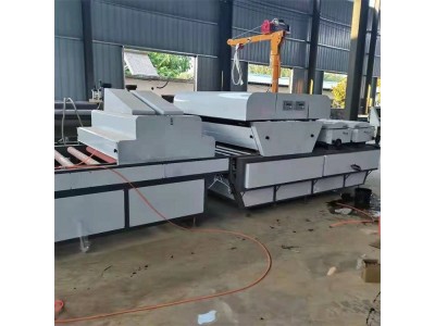自带胶PET膜家具板贴面机 高光家具板覆膜机图1