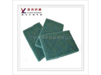 绿色含砂抛光百洁布弹性研磨8698 工业百洁布片6*9图1
