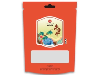 阮门 免费设计 牛肉干自封袋设计 冷冻食品塑料袋 密封包装图1