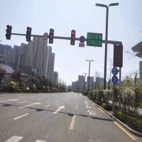 人行道交通指示灯-红绿灯监控杆-新世纪安防工程