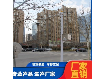 八角监控杆 8米信号灯杆道路标志杆 十字路口警示灯杆图1