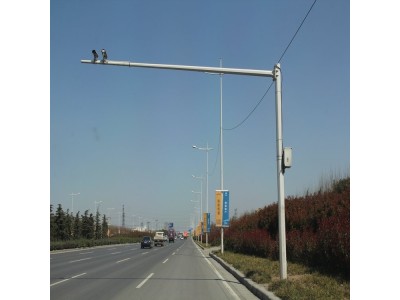 新世纪交通信号杆 多功能道路监控八棱杆 市政交通电警杆图1