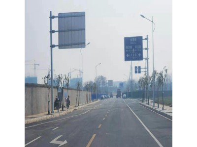 新世纪 智能升降限高杆 液压升降限高架 公路标志杆图1