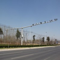 新世纪悬臂标志杆 八棱立杆 乡村道路护栏板 指示牌生产定制