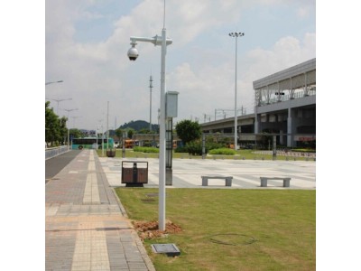 6米八棱电子监控立杆 L型城市道路交通监控杆图1