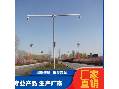 八角道路小区监控立杆 电子杆卡口安监杆新世纪生产交通监控杆图1
