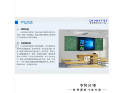双屏智慧纳米黑板 物联绿板LED显示屏生产图1