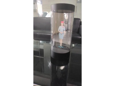 展厅虚拟人展示/数字人展示悬空立体虚拟人/橱窗门店展示图1