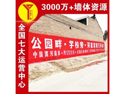 徐州铜山墙体广告 选择醒目位置 无锡通讯喷绘写真广告制作图1